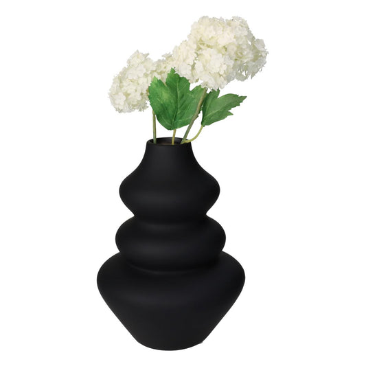 Βάζο ArteLibre Μαύρο Δολομίτης 15x15x20cm - Hippiehome.gr