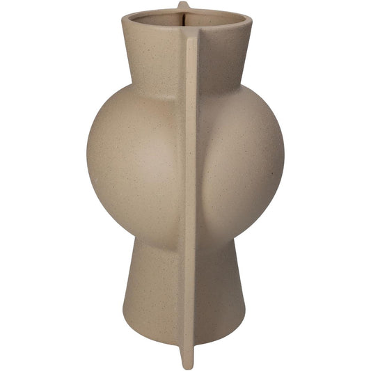 Βάζο ArteLibre Μπεζ Κεραμικό 20x18x28.5cm - Hippiehome.gr
