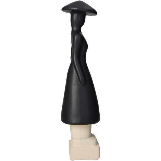 Διακοσμητικό ArteLibre Φιγούρα Άνθρωπος Κεραμικό Μαύρο 9x8x31.5cm - Hippiehome.gr