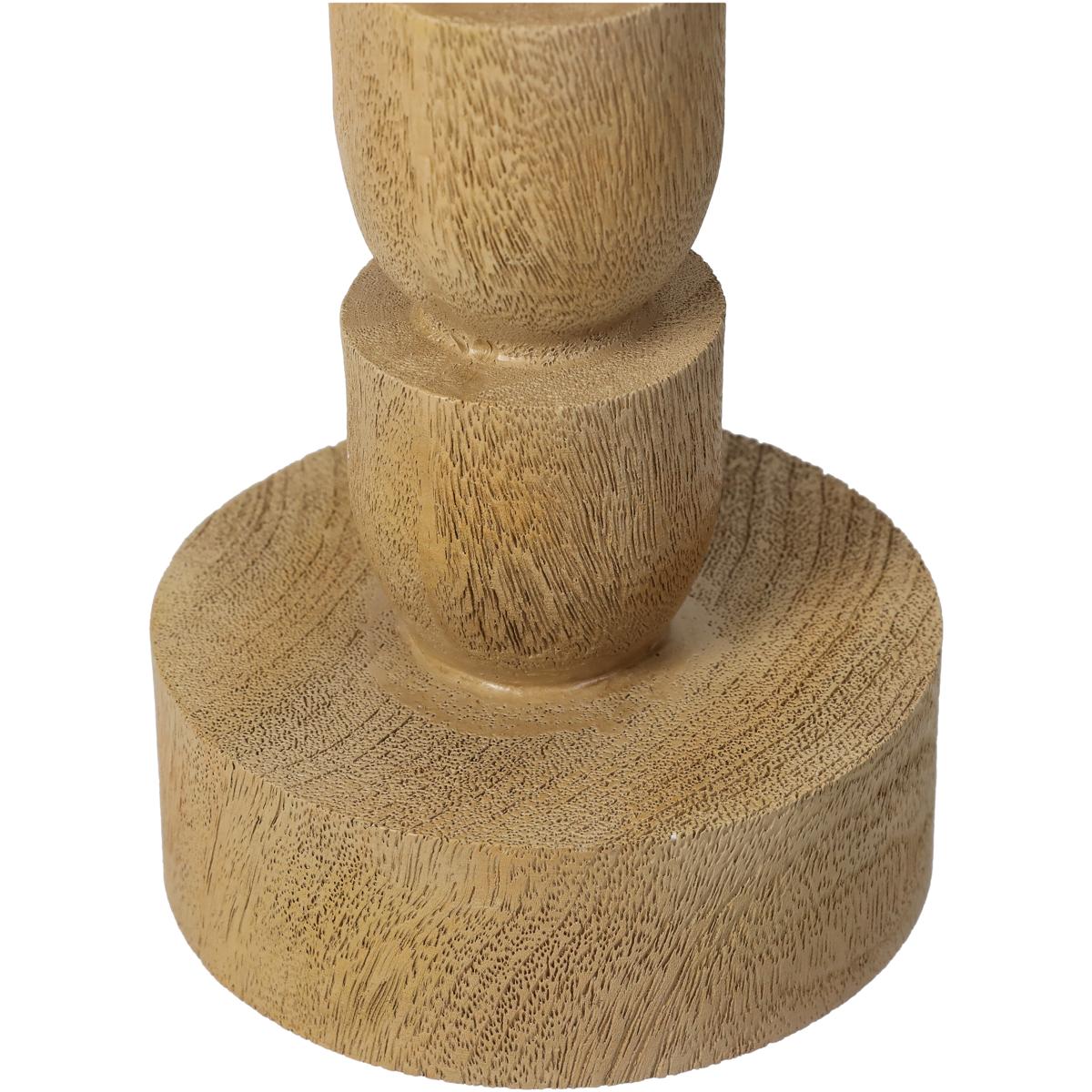 Κηροπήγιο ArteLibre Φυσικό Polyresin 8x8x30cm - Hippiehome.gr