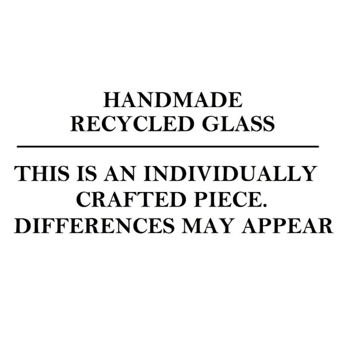 Βάζο ArteLibre Πετρόλ Ανακυκλωμένο Γυαλί 12.7x12.7x20.3cm - Hippiehome.gr