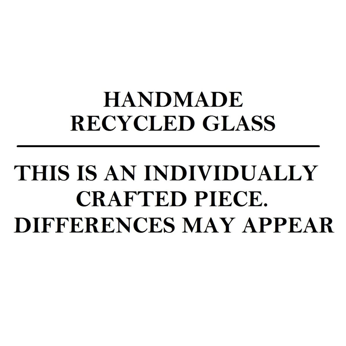 Βάζο ArteLibre Πετρόλ Ανακυκλωμένο Γυαλί 15.2x15.2x25.4cm - Hippiehome.gr