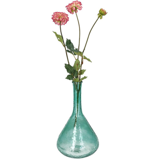 Βάζο ArteLibre Πετρόλ Ανακυκλωμένο Γυαλί 17.8x17.8x30.5cm - Hippiehome.gr