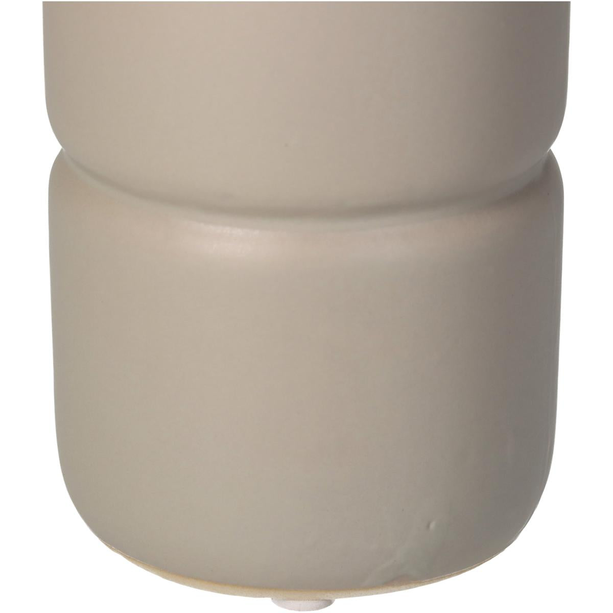 Βάζο ArteLibre Μπουκάλι Μπεζ Κεραμικό 8x8x26cm - Hippiehome.gr