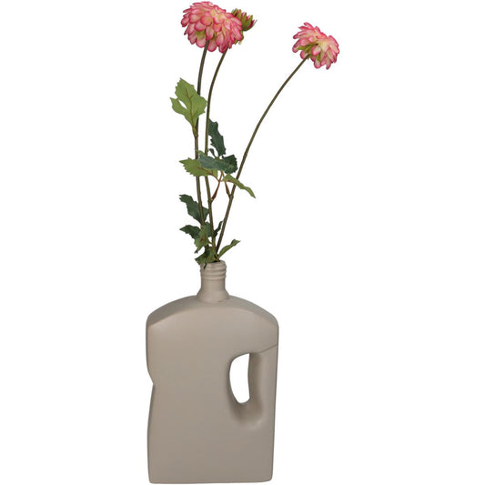 Βάζο ArteLibre Μπουκάλι Μπεζ Κεραμικό 16x8.3x28.5cm - Hippiehome.gr