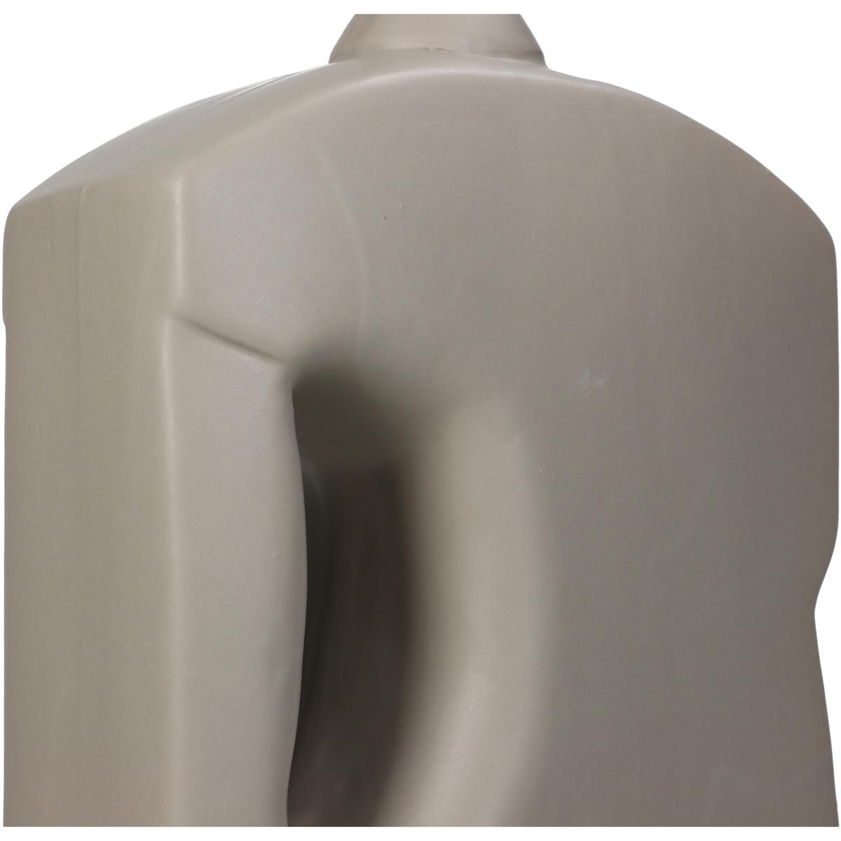 Βάζο ArteLibre Μπουκάλι Μπεζ Κεραμικό 16x8.3x28.5cm - Hippiehome.gr