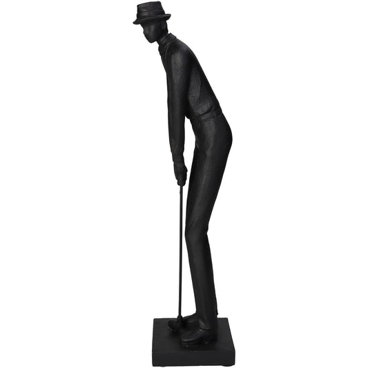 Διακοσμητικό ArteLibre Παίχτης του Γκολφ Μαύρο Polyresin 9.5x8.5x37.5cm - Hippiehome.gr