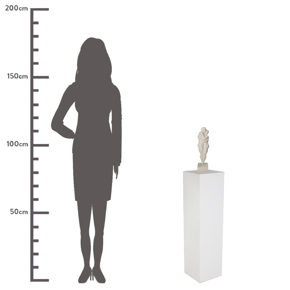 Διακοσμητικό ArteLibre Άνθρωποι Αγκαλιάζονται Ιβουάρ Polyresin 8x8x32.3cm - Hippiehome.gr