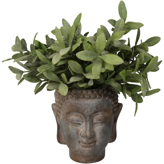 Κασπώ ArteLibre Βούδας Καφέ Τσιμέντο 12.5x11x13.5cm - Hippiehome.gr