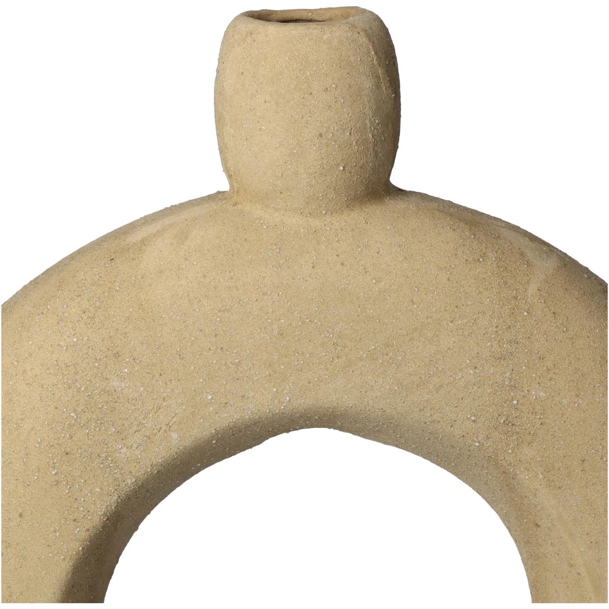 Βάζο ArteLibre Καφέ Κεραμικό 20x4.5x23cm - Hippiehome.gr