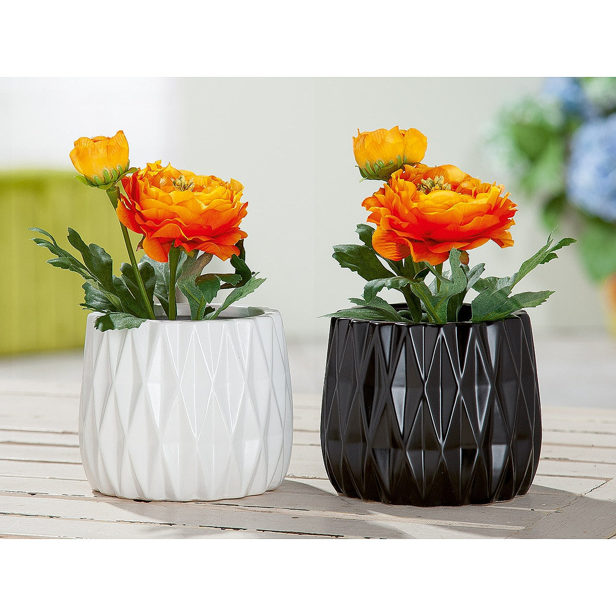 Κασπώ Κεραμικό 12.5x11.5x10.5cm Σε 2 Χρώματα - Hippiehome.gr