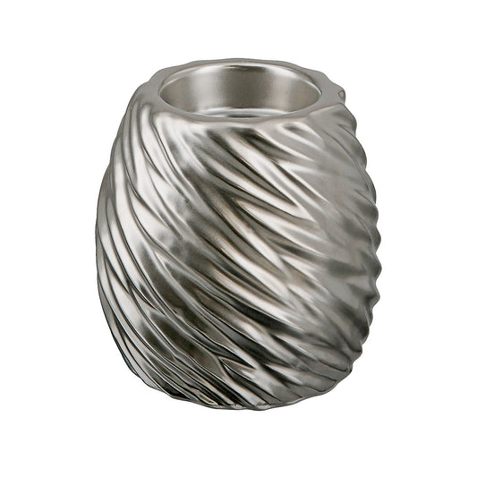 Θήκη Ρεσώ Ασημί Κεραμικό 10x10x10cm - Hippiehome.gr