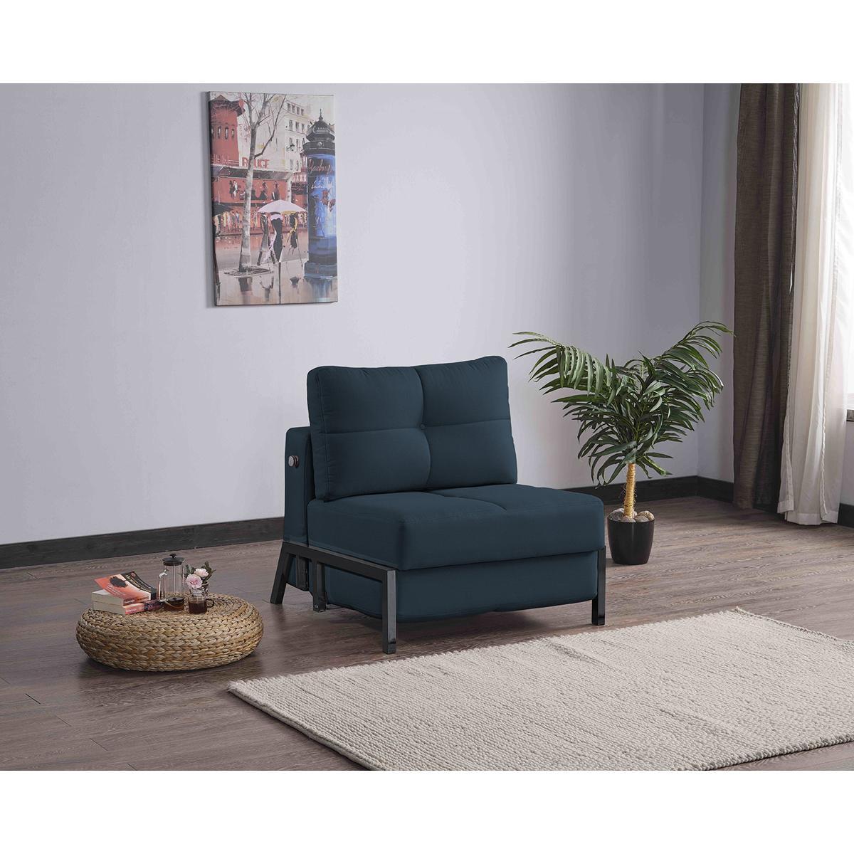 Πολυθρόνα OLIVER Σκούρο Μπλε 87x93x90cm - Hippiehome.gr
