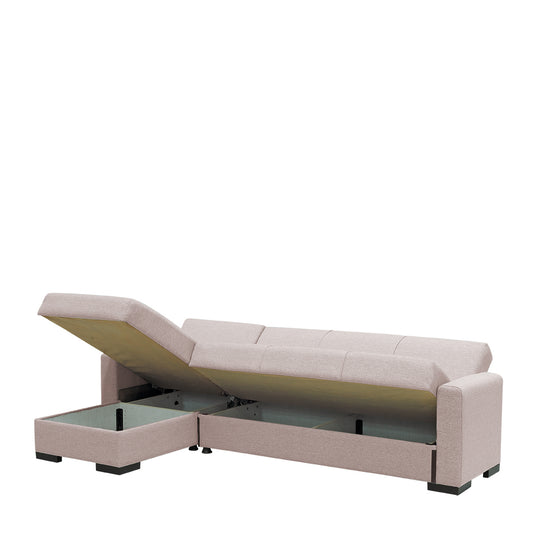 Καναπές Κρεβάτι Γωνιακός JOSE Σάπιο Μήλο 270x165x84cm - Hippiehome.gr