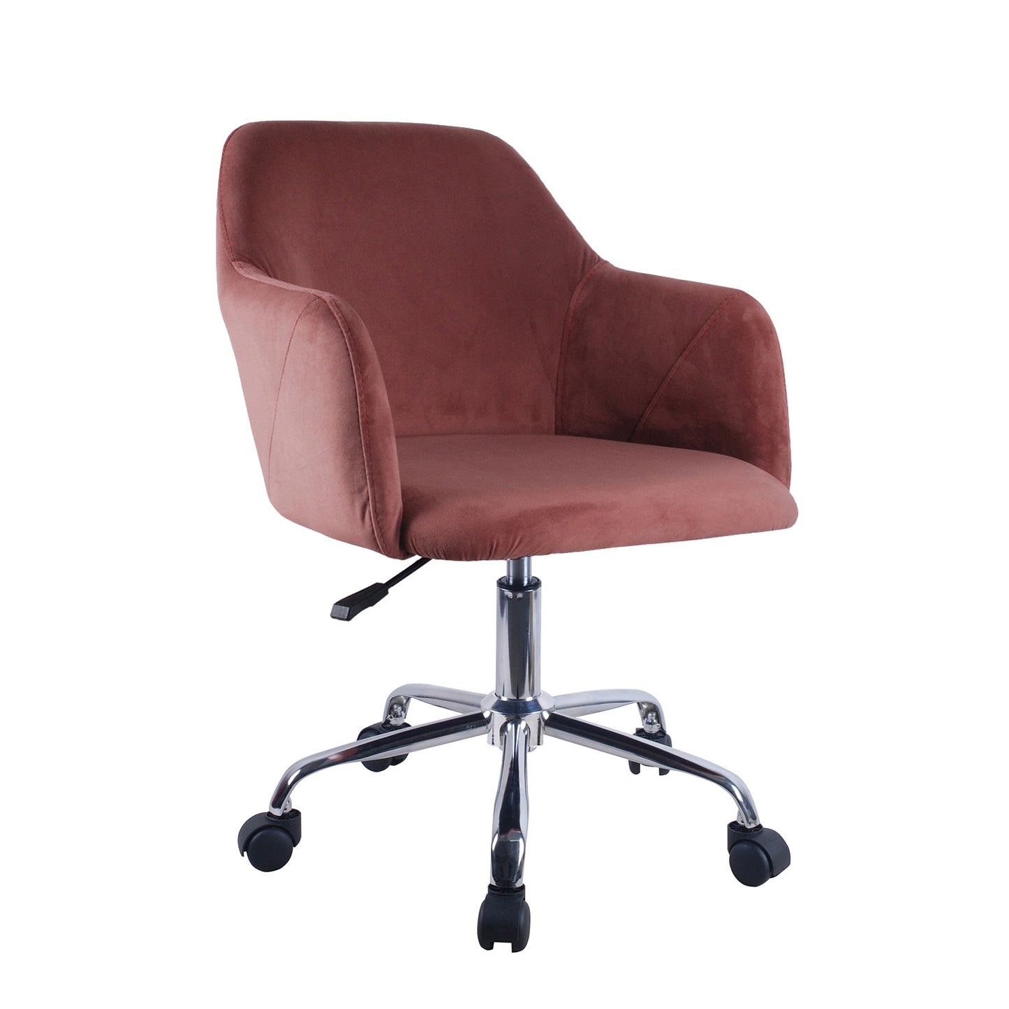 Πολυθρόνα Γραφείου COLONEL Σάπιο Μήλο Βελούδο 56x57x75-85cm - Hippiehome.gr