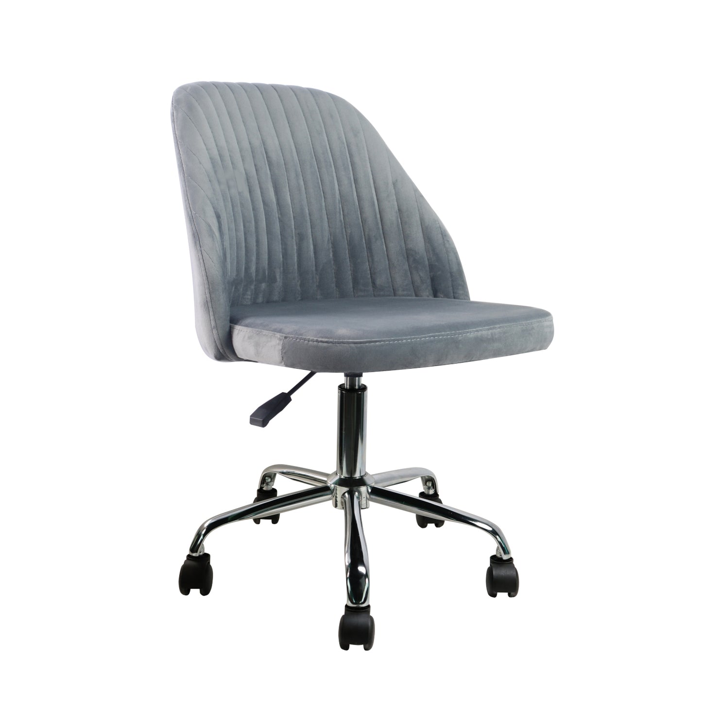 Πολυθρόνα Γραφείου IRINA Γκρι Βελούδο 50x54x82-92cm - Hippiehome.gr