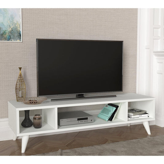 Έπιπλο Τηλεόρασης Samos Λευκό 120x35x40cm - Hippiehome.gr