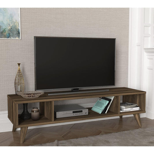 Έπιπλο Τηλεόρασης Samos Σκούρο Καφέ 120x35x40cm - Hippiehome.gr