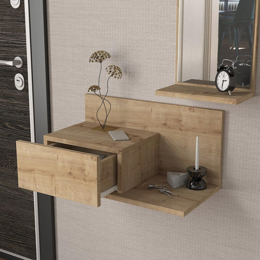 Έπιπλο Εισόδου RODOS Φυσικό 60x30x100cm - Hippiehome.gr