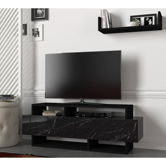 Έπιπλο Τηλεόρασης Sarakino Μαύρο 120x30x44cm - Hippiehome.gr