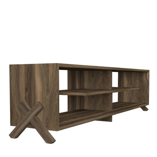 Έπιπλο Τηλεόρασης IRAKLEIA Καρυδί Μοριοσανίδα/Μελαμίνη 148x30x39cm - Hippiehome.gr