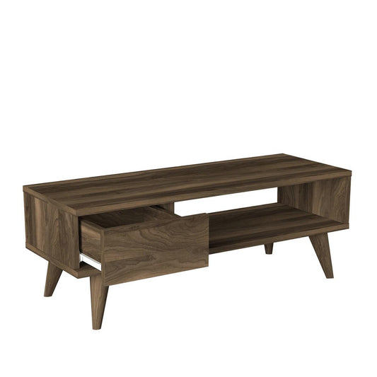 Έπιπλο Τηλεόρασης TELENDOS Καρυδί Μοριοσανίδα/Μελαμίνη 90x30x33cm - Hippiehome.gr