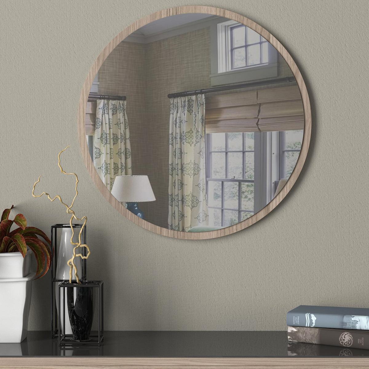 Καθρέπτης Τοίχου MAKUR Cordoba Μοριοσανίδα/Γυαλί 60x60cm - Hippiehome.gr