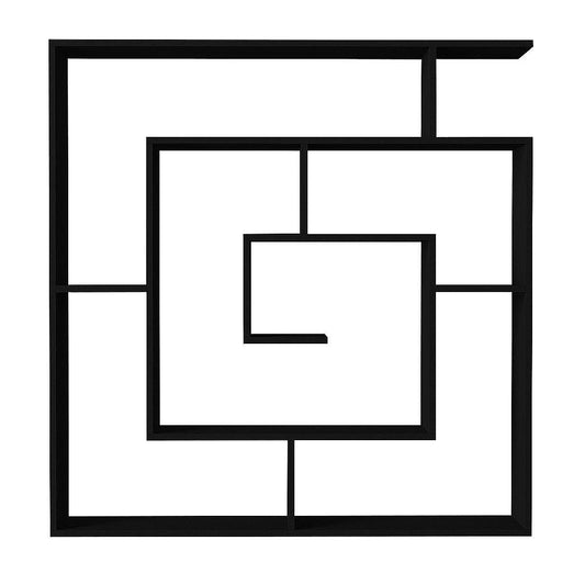 Βιβλιοθήκη ITHAKI Μαύρο Μοριοσανίδα/Μελαμίνη 125x22x130cm - Hippiehome.gr