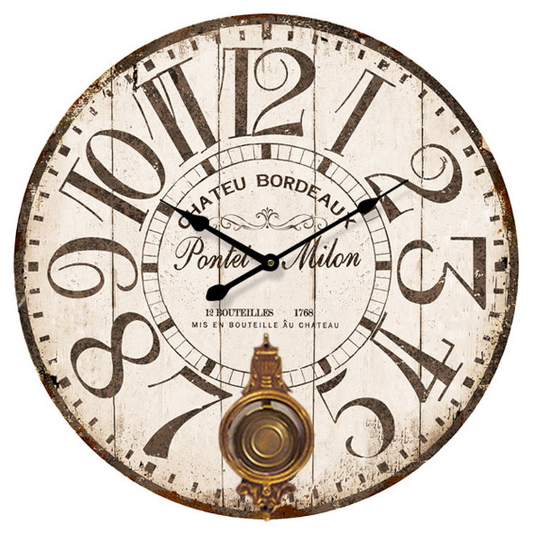 Ρολόι Τοίχου MDF Φ58x4cm - Hippiehome.gr