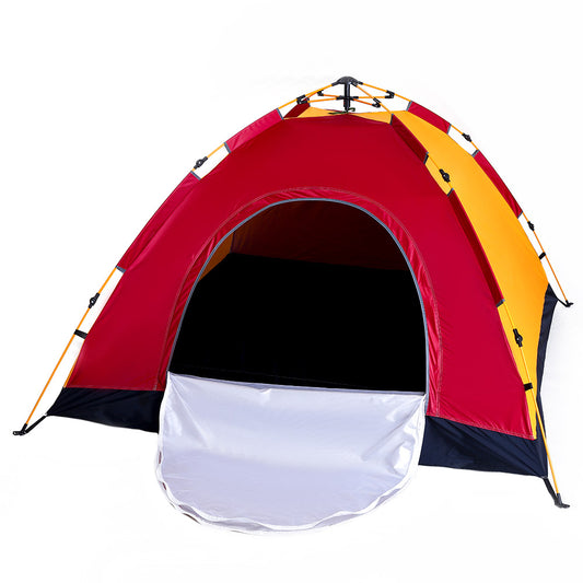 Σκηνή Αυτόματη 4 Ατόμων SOLTA Κίτρινο/Μοβ 2x2x1.35m - Hippiehome.gr