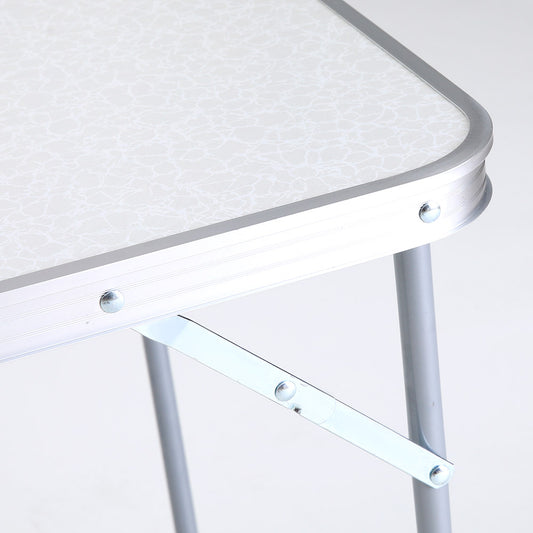 Τραπέζι Σπαστό BLISS Λευκό Αλουμίνιο 70x50x60cm - Hippiehome.gr