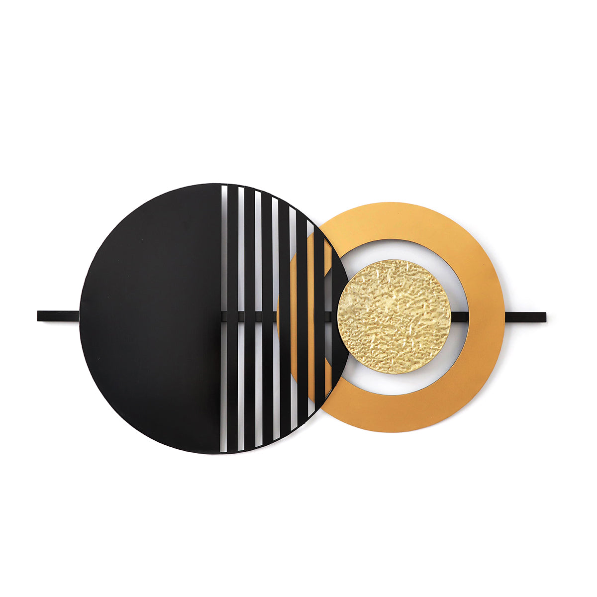 Διακοσμητικό Τοίχου Γεωμετρικά Σχήματα Μέταλλο 96x50x4cm - Hippiehome.gr