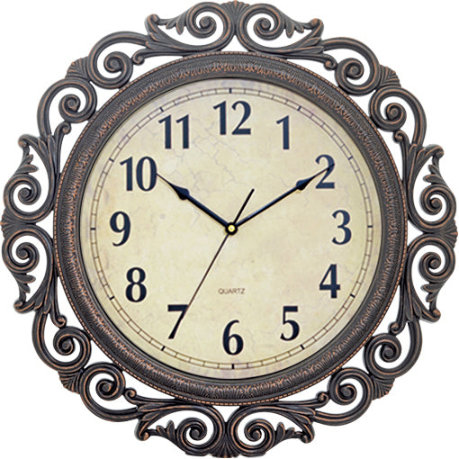 Ρολόι Τοίχου Μαύρο Πλαστικό Φ50.8cm - Hippiehome.gr