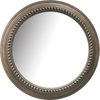 Καθρέπτης Τοίχου Καφέ Πλαστικό Φ56x5.8cm - Hippiehome.gr