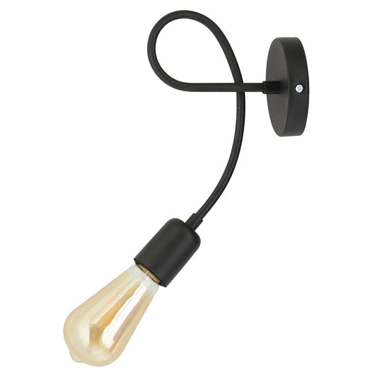 Φωτιστικό Τοίχου ALE Μαύρο Μέταλλο 17x28cm - Hippiehome.gr