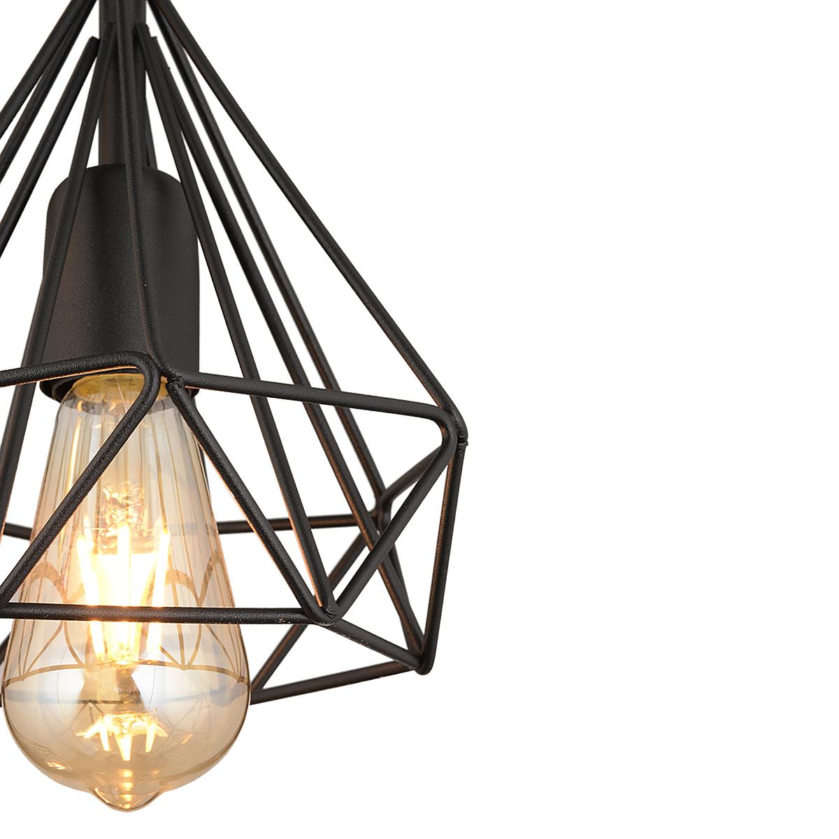 Φωτιστικό Κρεμαστό BIE Μαύρο Μέταλλο 14x80cm - Hippiehome.gr