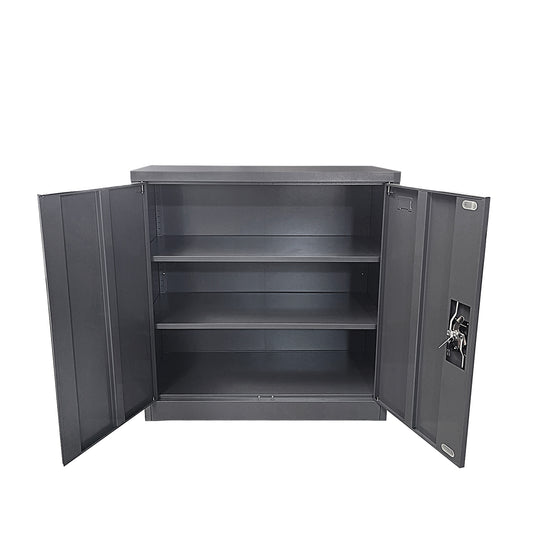 Ντουλάπι DUILIN Σκούρο Γκρι Μέταλλο 90x40x90cm - Hippiehome.gr