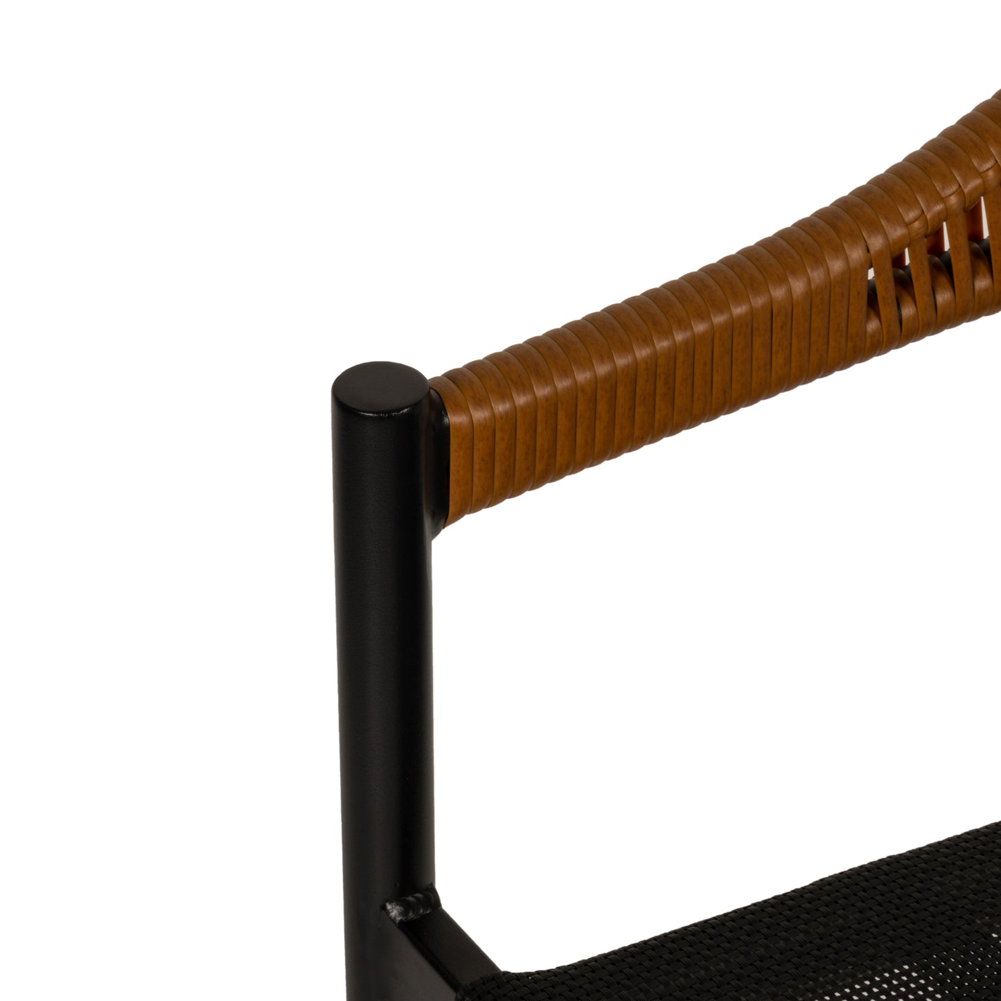 Πολυθρόνα Κήπου LIVINGSTONE Μαύρο/Καφέ Αλουμίνιο/Rattan 56x55x76cm - Hippiehome.gr