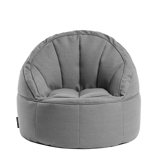 Πουφ Πολυθρόνα LINDE Γκρι Ύφασμα 70x75cm - Hippiehome.gr