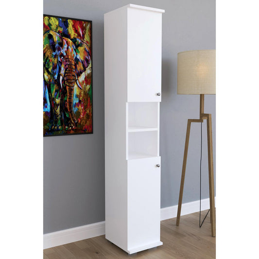 Έπιπλο Εισόδου ELNA Λευκό Μοριοσανίδα 30x35x177cm - Hippiehome.gr