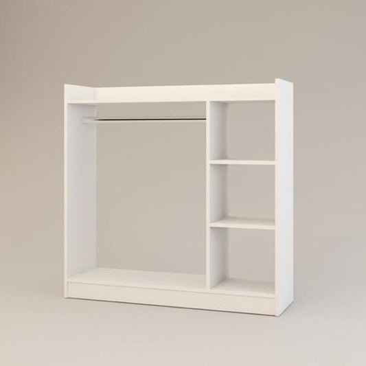 Κρεμάστρα Δαπέδου ZOLA Λευκό Μοριοσανίδα/Μέταλλο 123.6x35x120cm - Hippiehome.gr