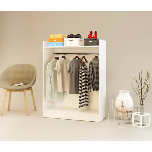 Κρεμάστρα Δαπέδου AADAN Λευκό Μοριοσανίδα/Μέταλλο 93.5x36x120cm - Hippiehome.gr