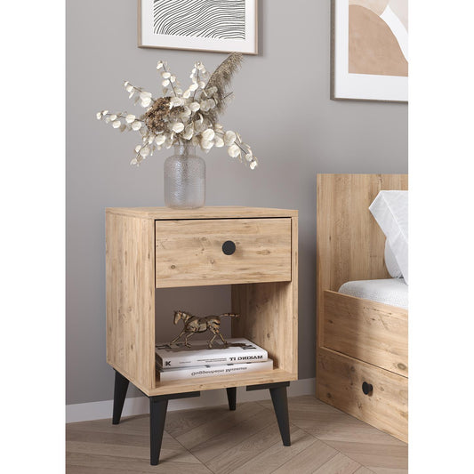 Κομοδίνο AMARI Δρυς Μοριοσανίδα 43x43x67.5cm - Hippiehome.gr