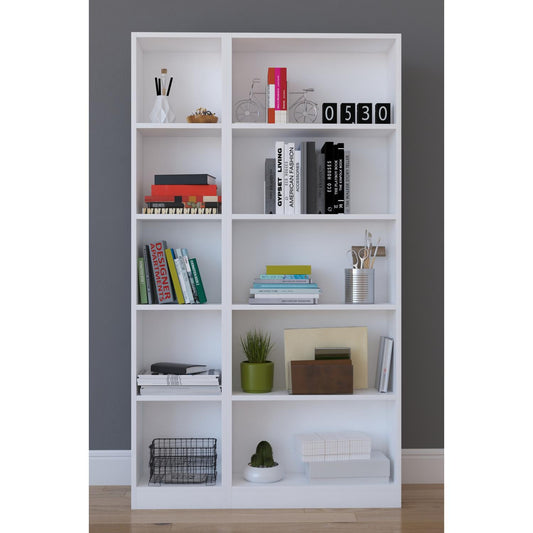 Βιβλιοθήκη ABEBA Λευκό Μοριοσανίδα 93.2x20x169cm - Hippiehome.gr