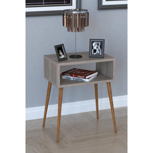 Κομοδίνο GANIRU Cordoba Μοριοσανίδα/Ξύλο 45x30x60cm - Hippiehome.gr