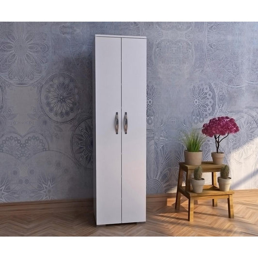 Ντουλάπι JUDELINE Λευκό Μοριοσανίδα 50x35x183cm - Hippiehome.gr