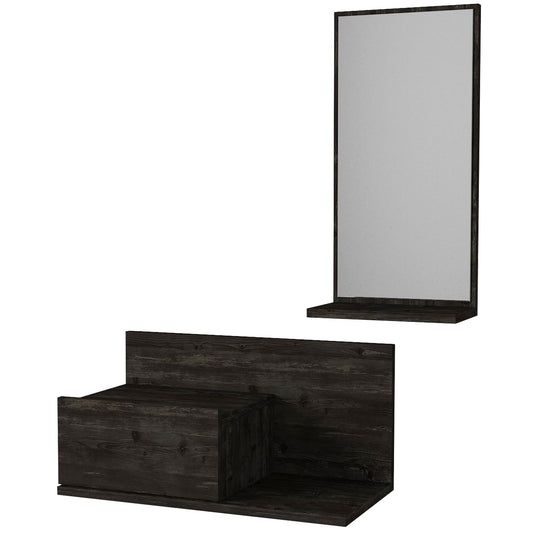 Έπιπλο Εισόδου RODOS Σκουρό Καφέ 60x30x100cm - Hippiehome.gr