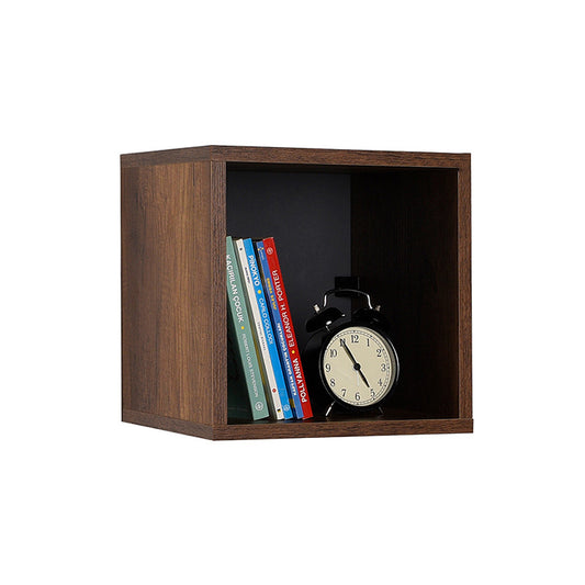 Βιβλιοθήκη στοιβαζόμενη Flat Megapap σε χρώμα καρυδί 33x19x33εκ. - Hippiehome.gr