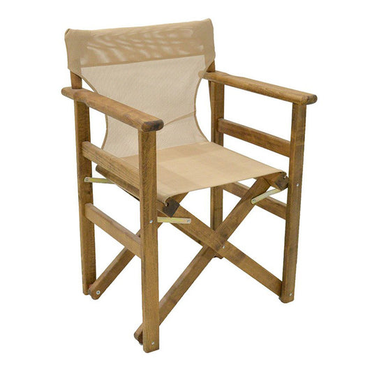 Διάτρητο πανί επαγγελματικό για πολυθρόνα σκηνοθέτη χρώματος φραπέ Megapap - Hippiehome.gr