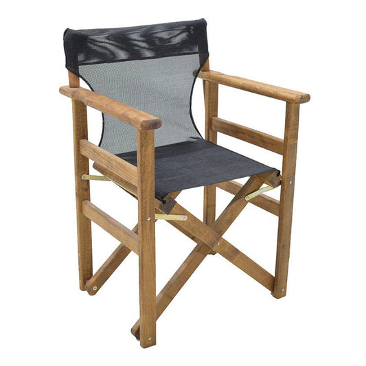 Διάτρητο πανί επαγγελματικό για πολυθρόνα σκηνοθέτη χρώματος μαύρο Megapap - Hippiehome.gr